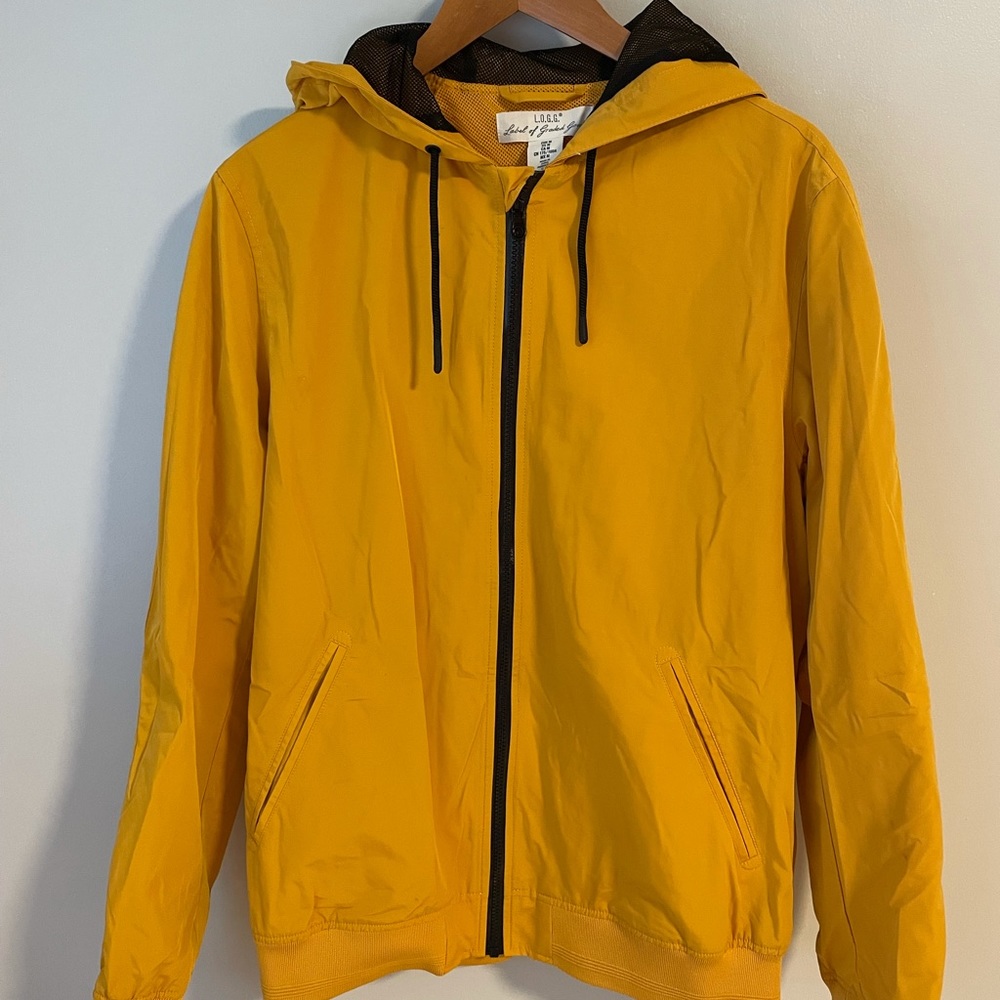H&M mustard rain/wind coat